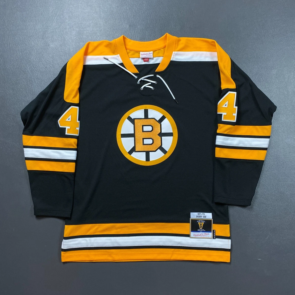 Bobby Orr Game Style Jersey L NEW w/o Tags. Boston Bruins