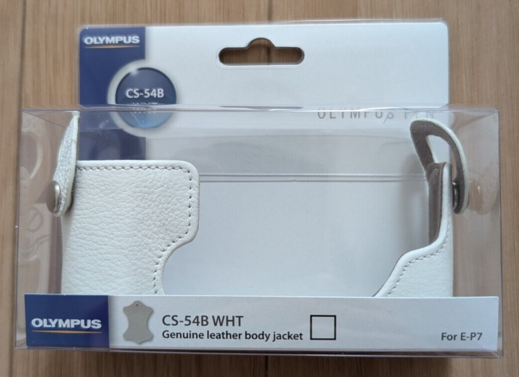 OLYMPUS CS-54B WHT [Leather body jacket white for OLYMPUS PEN E-P7