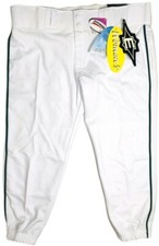 Easton Pro Pipepant Athletic White/Green Stripe Softball Pants - Women's Size XL