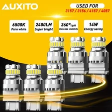 6PCS AUXITO 3157 3057 LED Reverse Backup Light Bulbs 6500K White Bright CANBUS