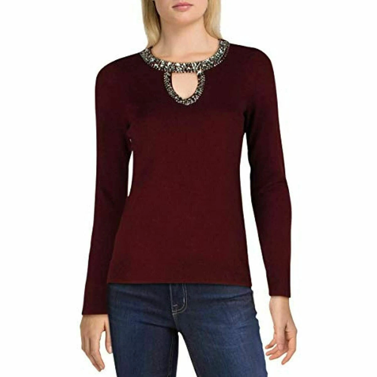 Inc embellished sweater sale