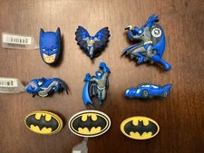 BATMAN IN ACTION LEAPING DASHING LOGO AUTHENTIC JIBBITZ SHOE CHARM FIT CROCS