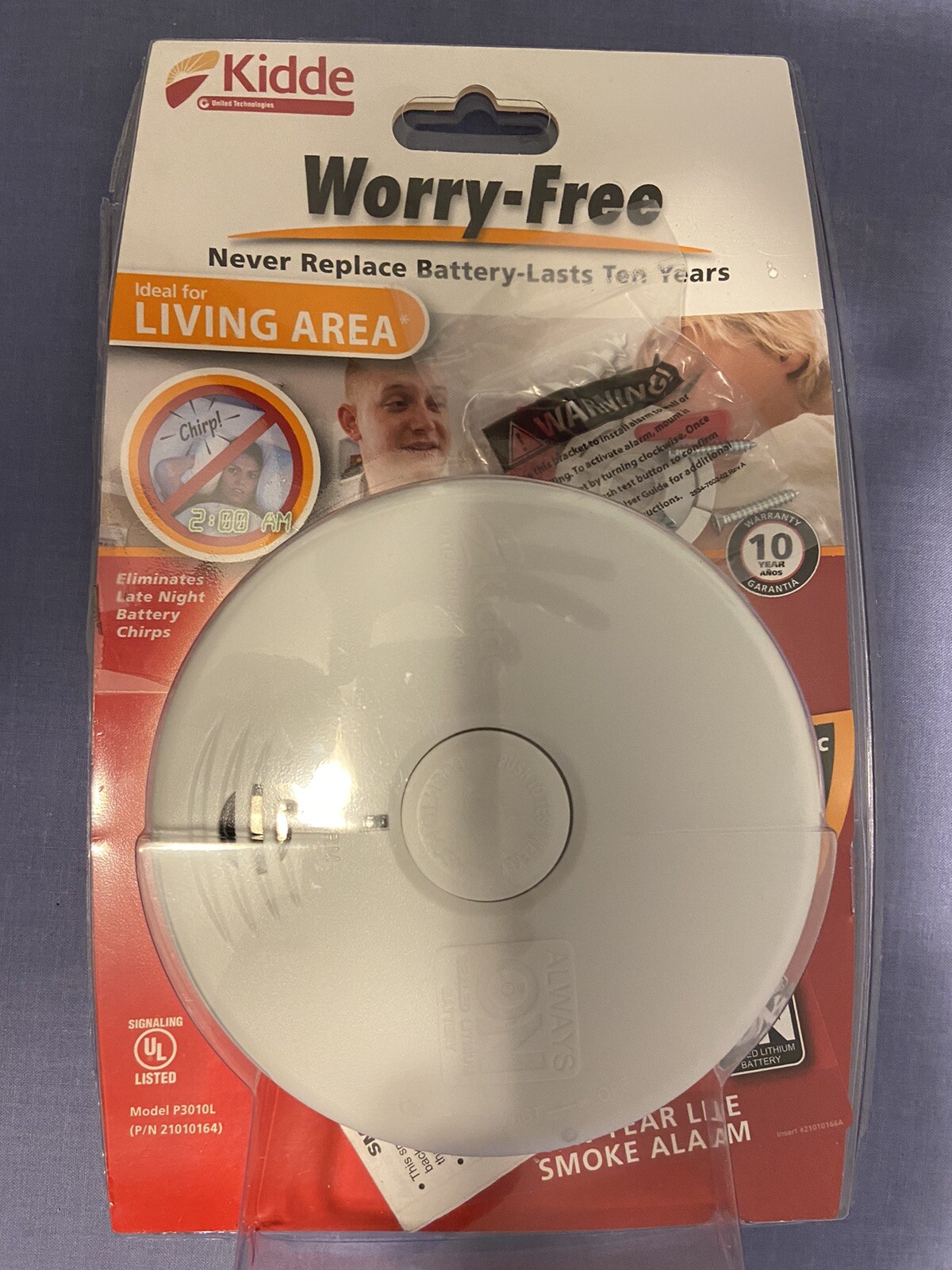 Kidde Worry free battery powered photo electric smoke detector