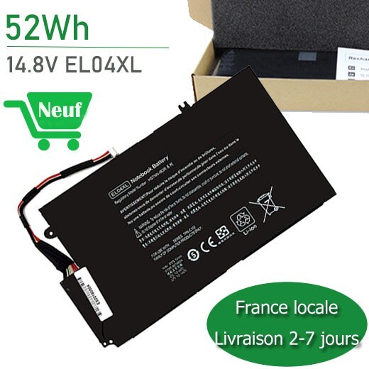 Batterie EL04XL pour HP Envy 4-1000 14.8V 52Wh haute capacité
