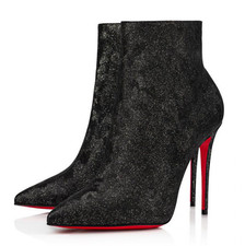 Christian Louboutin So Kate Booty 100 Black Kid Flinstar Ankle Heel Bootie 36.5