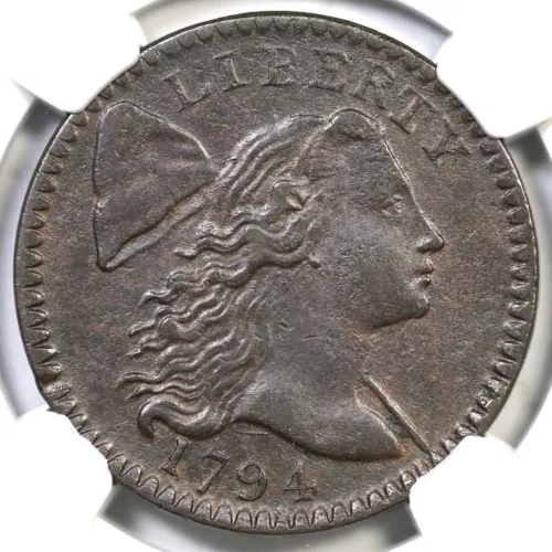 1794 S-59 R-3 NGC AU Details Liberty Cap Large Cent Coin 1c