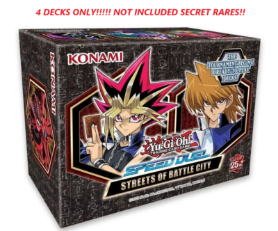 Yugioh TCG 2023 Speed Duel GX Streets of Battle City (4 DECKs ONLY) Box NEW | eBay Yugioh TCG 2023 Speed Duel GX Streets of Battle City (4 DECKs ONLY) Box NEW | eBay