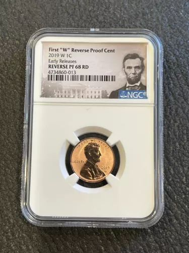 2019 W Reverse Proof Lincoln Cent NGC PF 68 RD
