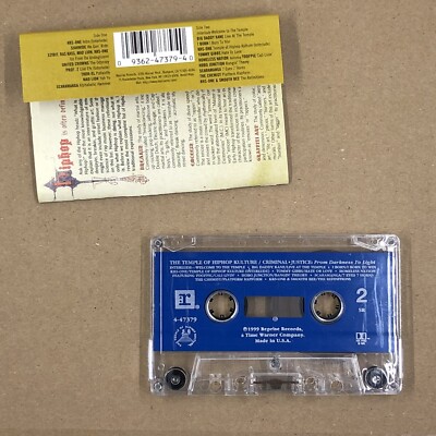 【1993studio】24SS★ Vintage Cassette Tape Hood TEMPLE OF HIP HOP KULTURE Cassette Tape 90s Rap HOBO