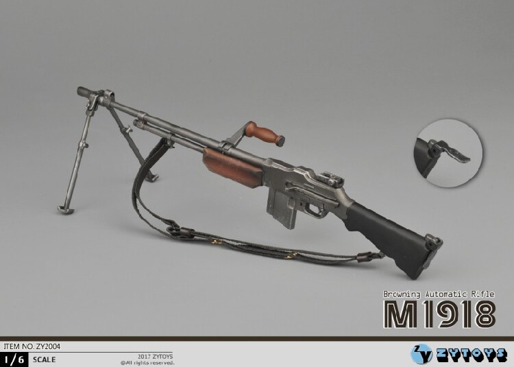 ZY2004 1/6 Scale WWII US Army M1918 BAR Light Machine Gun