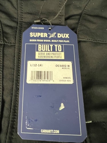 Carhartt Women’s Super Dux Insulated Relaxed Fit Traditional Coat Sz. L Black - Picture 7 of 8