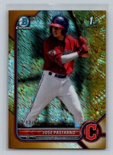 2022 Bowman #BCP-21 Jose Pastrano Chrome Prospects Gold Shimmer #/50