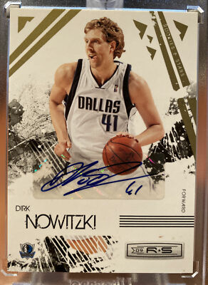 DIRK NOWITZKI 2009-10 Panini Rookie & Stars Autograph Mavericks 