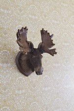 Dollhouse Small Moose Head Wall Trophy Mounted 1:12 or 1:24 Scale Reutter