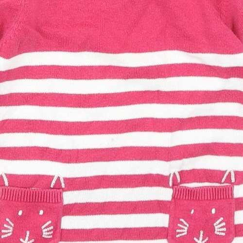 Blue Zoo Girls Pink Cotton Blend Shift Size 3-6 Months - Picture 10 of 12