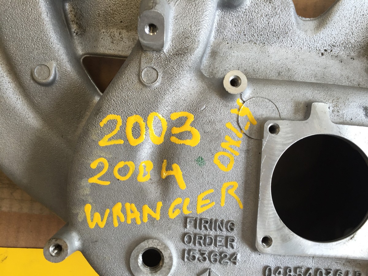 2003-2004 only JEEP WRANGLER TJ LJ 6CYL 4.0L INTAKE MANIFOLD OEM 