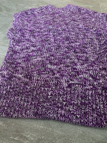 Rare SUPERDRY SDX Limited Edition Unisex Smiley Knit Tank Top SzM/L Purple - Picture 6 of 7
