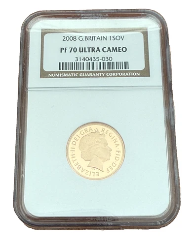 Great Britain 2008 Gold 1 Sovereign NGC PF70UC