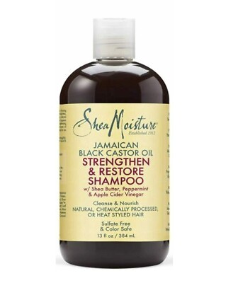 Shea Moisture Jamaican Black Castor Oil Shea Feuchtigkeitsshampoo 13 OZ / 384 ML