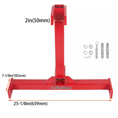 3 Point 2 Receiver Trailer Hitch Category One Tractor Tow Hitch Drawbar Adapter