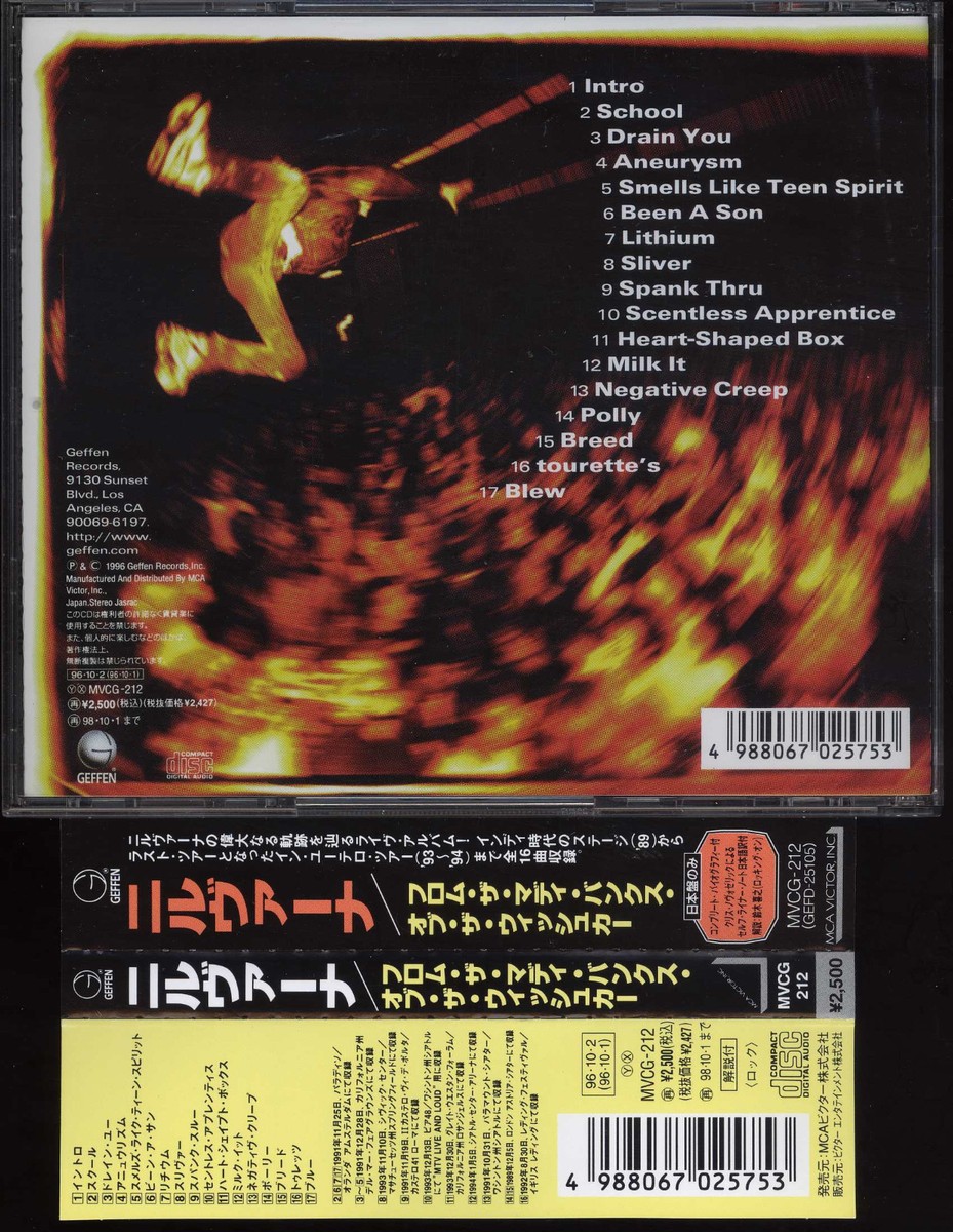 NIRVANA-From The Muddy Banks Of The Wishkah 17tracks Japan CD w