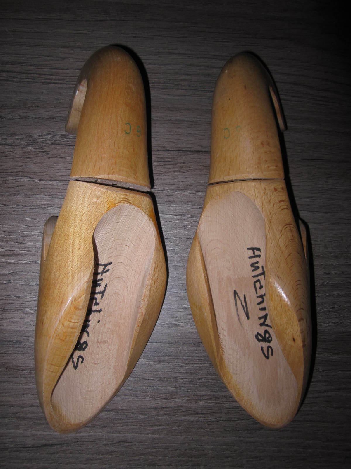 Vtg Abercrombie & Fitch D. Mackay adjustable wooden shoe trees, ladies' size 6C