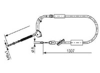 Original Bosch Seilzug Feststellbremse 1 987 477 223 FüR Mercedes-Benz