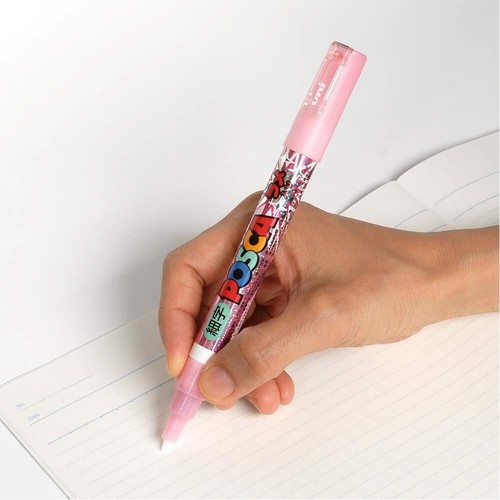 Mitsubishi Uni Posca PC-3ML 7C Glitter Paint Marker Pen Fine Point 7 Colors(set) - Picture 6 of 8