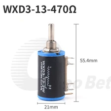 WXD3-13-2W Multi-turn Potentiometer Wirewound Variable Precision 100 to 100K Ohm