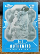 Albert Pujols 2007 Topps Finest Cyan Printing Plate 1/1 MLB HOF #74 Cardinals