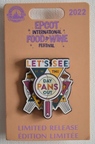 Disney Parks 2022 Epcot Food & Wine Festival Let’s See How The Day Pans Out Pin - Picture 3 of 3