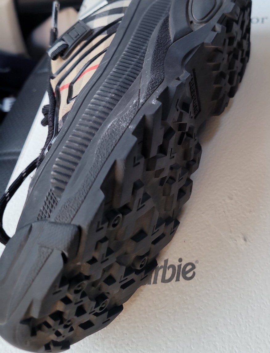 Authentic Burberry Vintage Check Cotton Arthur Sneakers Black EU