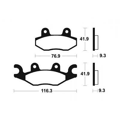 TECNIUM Pastillas de freno sinterizadas MO378 compatible con TGB X-MOTION 125 12