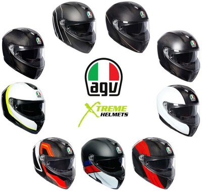 AGV Sportmodular Helmet Modular Flip Up Carbon Fiber DOT ECE S M L 