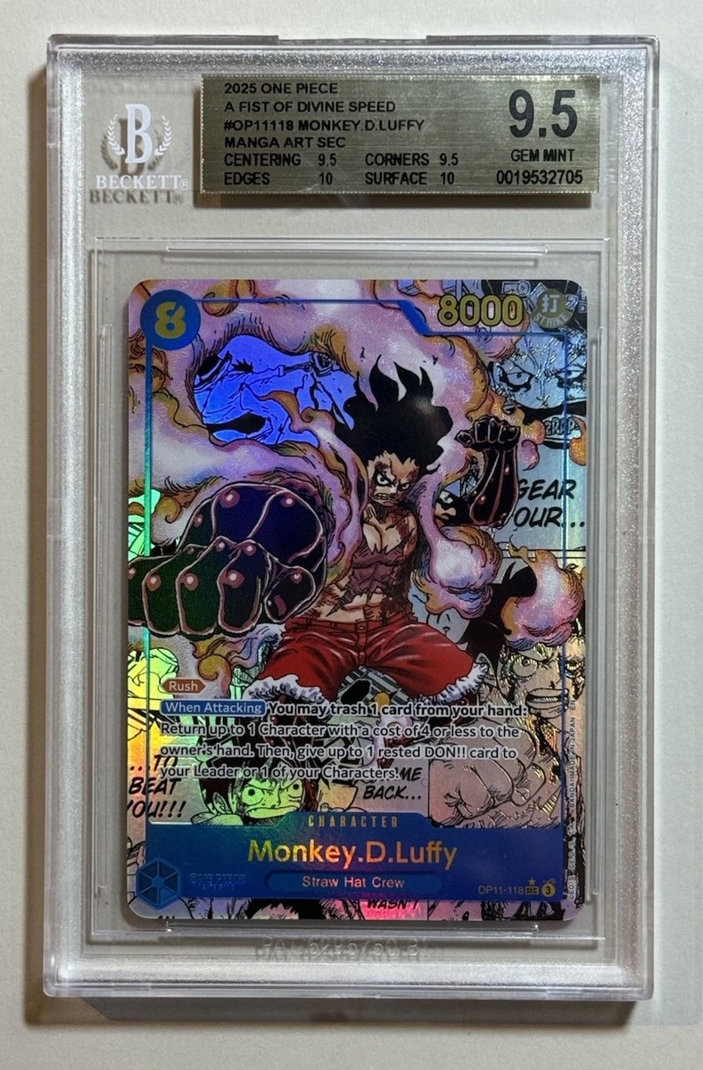 Monkey.D.Luffy OP11-118 Manga Alt Art - A Fist of Divine Speed One