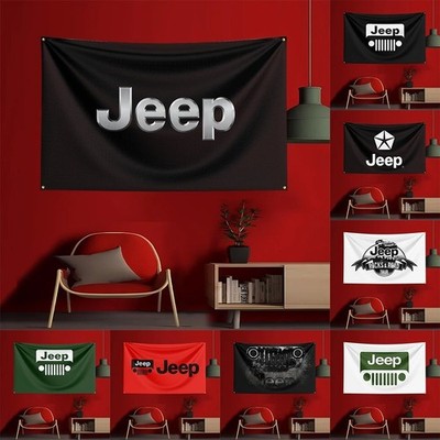 Off Road Jeeps SUV Fans Flag Banner Tapestry Wall Art Hanging Garage Décor 5x3ft