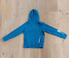 Pullover Gr. 122/128 Junge Blau Kapuze
