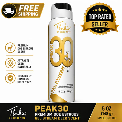 Tink's Peak30 Doe Estrous Deer Attractant Gel 5 oz Premium Hunting