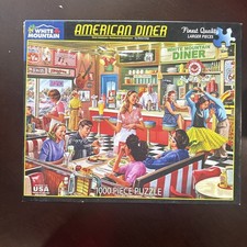 White Mountain American Diner 1000 Piece Jigsaw Puzzle