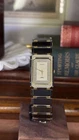 Seiko ARC 1220-5210 Tank Two-Tone Steel Integrated Bracelet Dress Watch 1980s