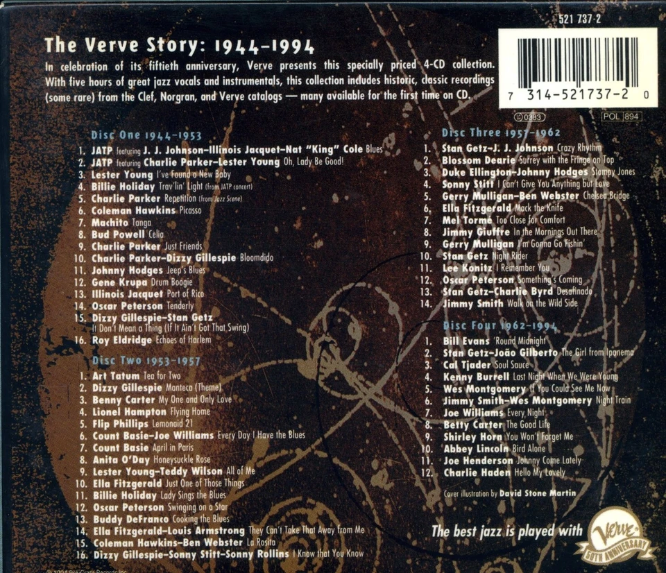 The Verve Story 1944- 1994 - Jazz-Box mit 4 CDs - Bild 2 von 2