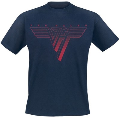 Van Halen T-Shirt Herren Classic Red Logo navy Band-Merch, Bands