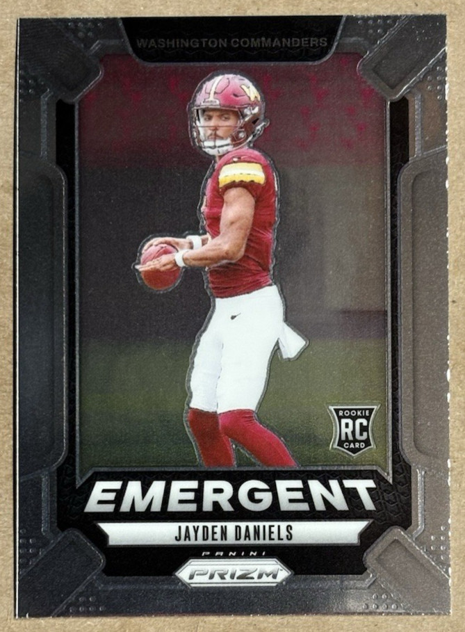 Jayden Daniels 2024 Panini Prizm Emergent Rookie #2 Washington Commanders