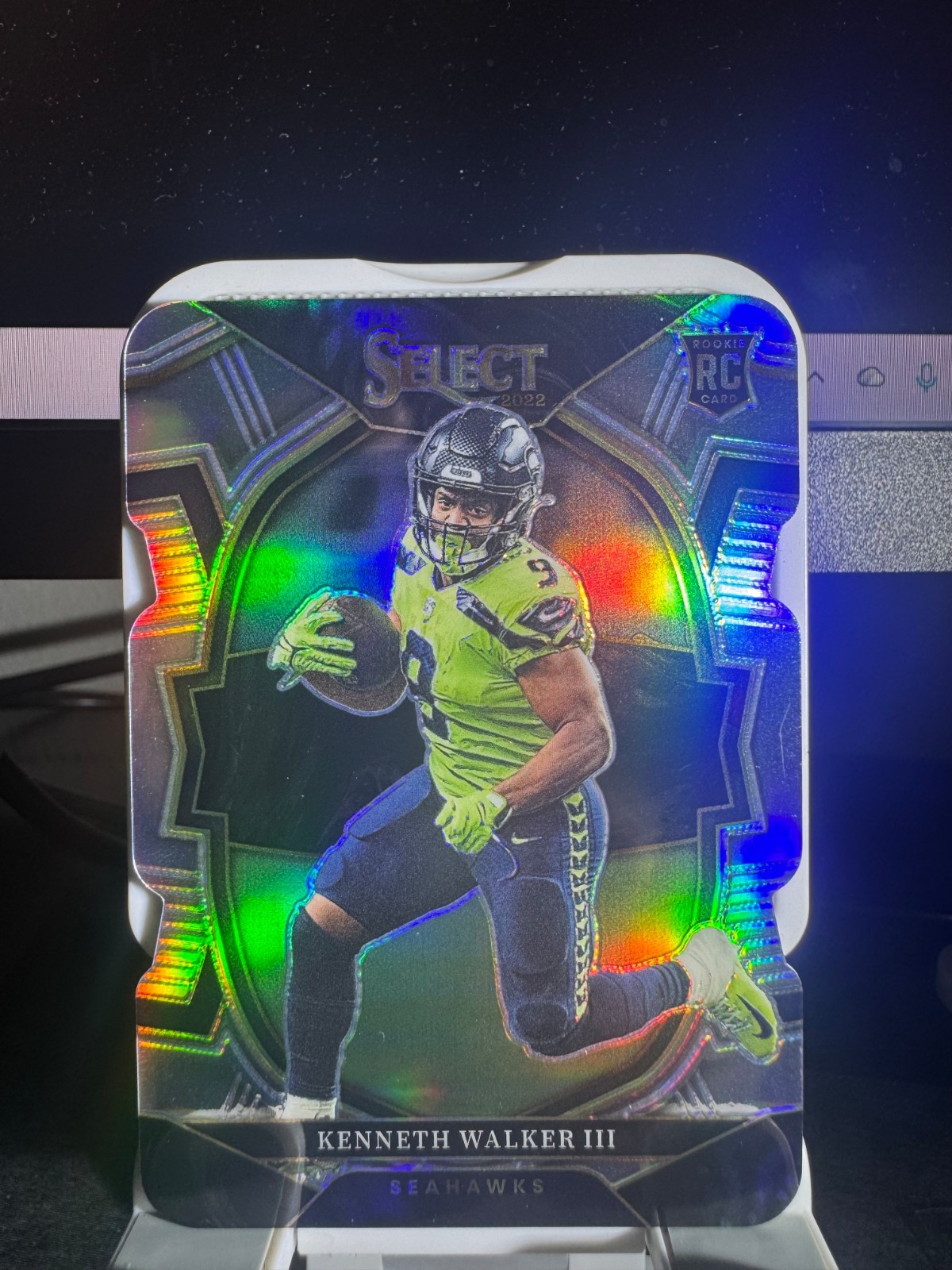 2022 Panini Select #2 Kenneth Walker III Silver Prizm Die Cut RC Seahawks