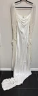 For Love & Lemons Willow Bridal Gown Cowl Neck Chiffon Train Small - Boho
