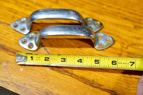 Vintage Perko Boat Navigation Bow Light chrome handles rope tie Parts Lot - Afbeelding 14 van 15