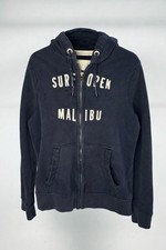 Early 2000s Y2K Hollister Navy Malibu Zip Up Hoodie
