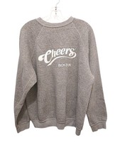 Vintage Cheers Boston Sweatshirt Mens XXXL  Gray White Bar Pub USA Collectible