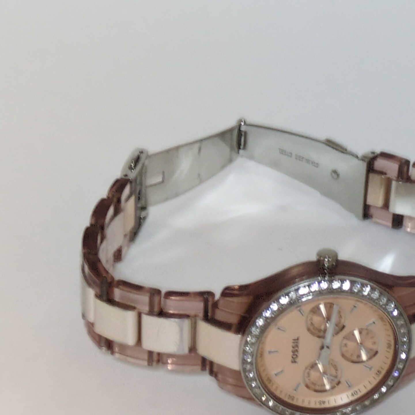 Fossil Stella Glitz Multifunction Translucent Ros… - image 8