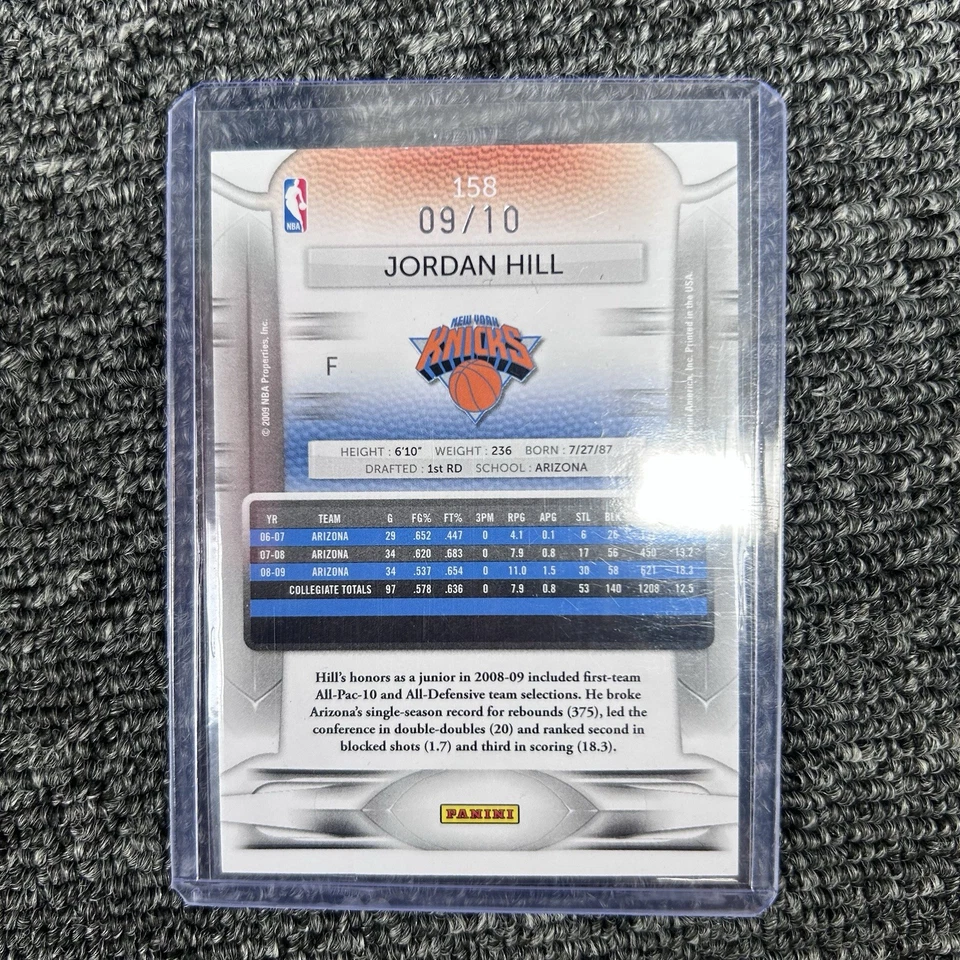 2009 Panini Prestige Bonus Shots /10 SP Jordan Hill Rookie RC - image 2 of 3